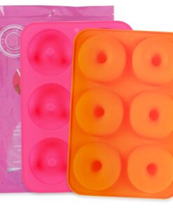 LoveS (2pcs) 6-Cavity Silicone Donut Baking Pan/Non-Stick Donut Mold, Dishwasher, Oven, Microwave, Freezer Safe 26 61RffsmvjBL