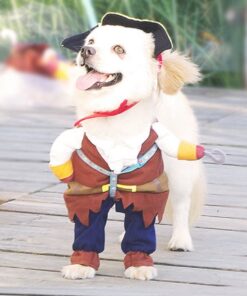 NACOCO Pet Dog Costume Pirates of The Caribbean Style (Medium) Medium Brown 22 61Ri28L73UL 1