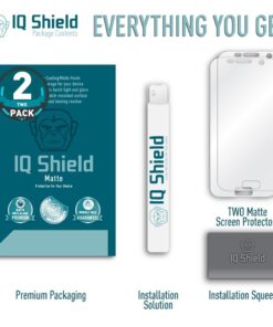 Alternative view of IQShield Matte Screen Protector Compatible with Galaxy S7 (2-Pack) Anti-Glare Anti-Bubble TPU Film