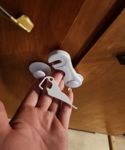 Cabinet Locks - Adoric Life Child Safety Locks 4 Pack - Baby Safety Cabinet Locks - Baby Proofing Cabinet Kitchen System with Strong Adhesive Tape White-4pc 28 61RjKS3yi L