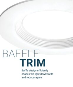 PARMIDA (6 Pack) 5/6 Inch 5CCT LED Recessed Lighting, Dimmable, 12W, 1000LM, 2700K/3000K/4000K/5000K/6000K 5 Color Selectable, Baffle Trim Retrofit Can Light, Wet Rated, ETL & Energy Star Certified 6000K/5000K/4000K/3000K/2700K - 5CCT 13 61RjjkFUoDL