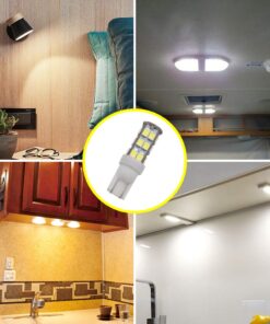 GRV T10 921 194 25-2835 SMD Wedge LED Bulb Super Bright RV Camper Cabinet Dome Light DC12V Cool White Pack of 6(2.0Generation) Pack of 6 (2.0 Generation) 14 61RkvCSU40L