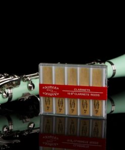 Glory GLY-CLAGN Professional Ebonite Bb Clarinet with 10 Reeds, Stand, Hard Case, Cleaning Cloth, Cork Grease, Mouthpiece Brush and Pad Brush,Green Green 14 61RnT6mR0LL