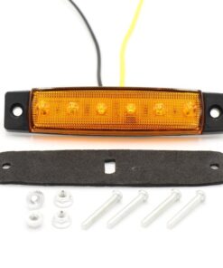 TMH Pack of 20 10 pcs Amber 10 pcs Red 3.8" 6 LED Side Marker Lights, Trailer Marker Lights, Rear Side Marker Lamp, Led Marker Lights for Trucks, Cab Marker, RV Marker light 14 61RombUF8KL