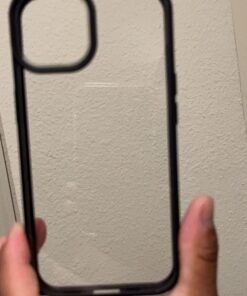 OtterBox iPhone 13 (ONLY) Prefix Series Case - BLACK CRYSTAL, Ultra-Thin, Pocket-Friendly, Raised Edges Protect Camera & Screen, Wireless Charging Compatible REACT 15 61RqJuiLd0L