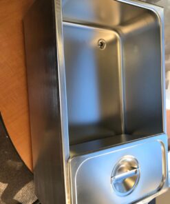 SYBO ZCK165BT-3 Commercial Grade Stainless Steel Bain Marie Buffet Food Warmer Steam Table for Catering and Restaurants, (3 Sections with Tap), Sliver 3 Sections with Tap 23 61RrBcpIfGL