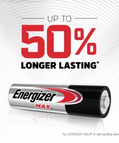Energizer AA Batteries, Max Double A Battery Alkaline, 8 Count 22 61RrPbcEORL