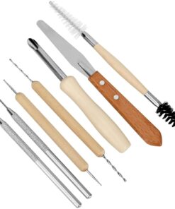 Blisstime Set of 30 Clay Sculpting Tools Wooden Handle Pottery Carving Tool Kit 15 61RrvQqKIVL