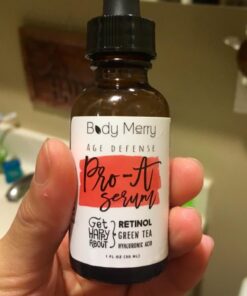 Body Merry Age Defense Pro-A Serum – Anti-Aging Retinol Treatment with Hyaluronic Acid, Vitamin E and Natural Aloe - Hydrating Skin Care for Fine Lines, Wrinkles and Hyperpigmentation, 1 fl oz 1 Fl Oz (Pack of 1) 33 61RsZD6N88L