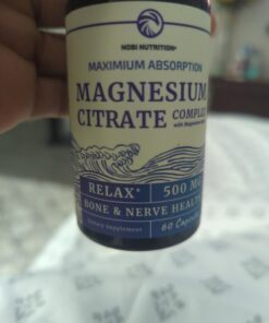 Magnesium Citrate Complex | 500 MG High Absorption Formula Calm, Relaxation & Digestion Support Supplement with Elemental Oxide Gluten-Free, Soy-Free 60 Capsules (2-Month Supply) Citrate 60ct 28 61Rsd63EQsL