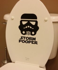 Remarkable Walls Star Wars Inspired Parody Storm Pooper Vinyl Decal 8 inches high by 6 inches wide Black 22 61RsmNb4PNL