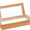 Lipper International 8815 Bamboo Wood and Acrylic Cookbook Holder, 12-1/2" x 9-1/4" x 6-3/4" Cookbook Holder (Wood with Splatter Guard) 28 61Rsq87LiML