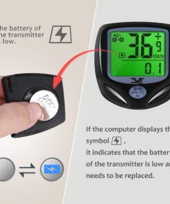 YS SY Bicycle Speedometer and Odometer Wireless Waterproof Cycle Bike Computer with LCD Display & Multi-Functions 27 61Ru5zlP5L 2