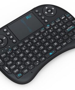 Rii i8 2.4G Mini Wireless Keyboard with Touchpad&QWERTY Keyboard, Portable Wireless Keyboard with USB Receiver Remote Control for laptop/PC/Tablets/ Windows/Mac/TV/Xbox/PS3/Raspberry Pi .Black 30 61RuM3GHVuL