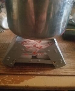 Esbit Ultralight Folding Pocket Stove with Six 14g Solid Fuel Tablets steel, Small - Original 54 61RxBwP0LHL