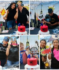 Super Hero Stick Costume Props (1 Dozen) PhotoBooth Supplies, Birthday Party Favors, DIY Decorations 34 61Rxf AwCGL