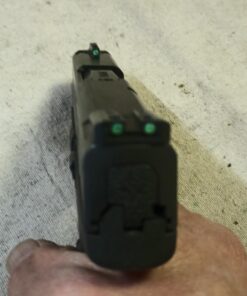 Truglo TFO Tritium & Fiber-Optic Handgun Sight Durable Snag-Resistant Glowing Front & Rear Night Sight, Compatible with Smith & Wesson M&P Series Green Rear Sight 26 61RyIrJqOkL 1