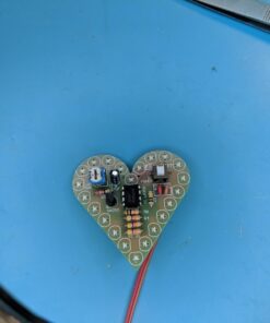 Soldering Practice Kit, Icstation Heart Shaped Led Light Soldering Project Electronics DIY Solder Kit for Back to School Students STEM Learning Project (Red, 1pc) Red 22 61S0Y8zfsqL