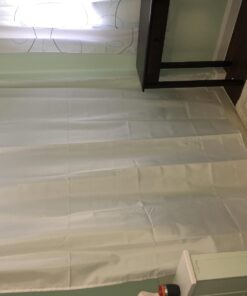 iDesign Solid Fabric Bathroom Shower Curtain - 72" x 72", White Standard 21 61S1PsItWcL