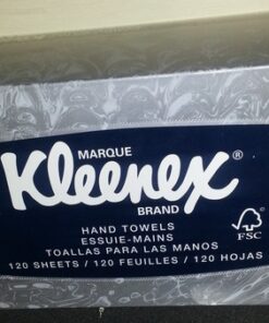 Kleenex® Hand Towels with Premium Absorbency Pockets (01701), Pop-Up Box, White, 18 Boxes / Case, 120 Hand Towels / Box, 2,160 Hand Towels / Case 33 61S28eS93L