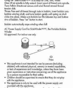 Simplicity SideWinder Portable Bobbin Winder White 18 61S4IGvRvAL