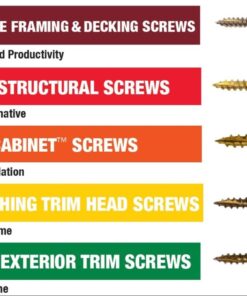 GRK 12/14 x 8 02181 R4 Multi-Purpose Screws 50 Count, Gold 9 61S4dtJFQL