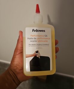 Fellowes Powershred Performance Shredder Oil, 12 oz. Extended Nozzle Bottle (35250) 12 Fl Oz (Pack of 1) 23 61S55 dW3ML