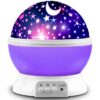 MOKOQI Star Projector Night Lights for Kids, Birthday Gifts for 1-4-6-14 Year Old Girl and Boy, Projection Lamp for Kids Bedroom, Glow in The Dark Stars and Moon for Child Asleep Peacefully- Purple 37 61S6GtYxsoL