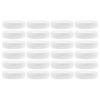 Cornucopia Wide Mouth Plastic Mason Jar Lids (24-Pack Bundle); 2 Dozen Unlined White Ribbed Lids, 86-450 Size 24 Lid Basic Set w/ Lids Only 45 61S7ZBpx7ML