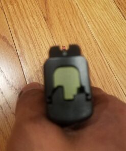 AMERIGLO i-Dot Sight Set, Compatible with Smith & Wesson M&P Shield (Excludes EZ) | Durable High-Performance Green Tritium Front & Rear Night Sights Green/Orange 44 61S8REBbh5L 3