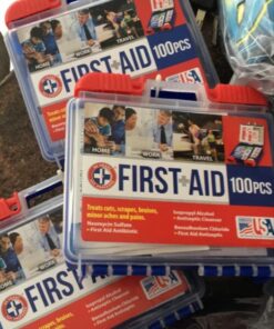 Be Smart Get Prepared 110 pc First Aid Kit: Clean, Treat, Protect Minor Cuts, Home, Office, Car, School, Business, Travel, Emergency, Outdoor, Camping & Sports, FSA/HSA (Packaging may vary) Dark Blue 1 Count (Pack of 1) 34 61S8xiEp6wL 2