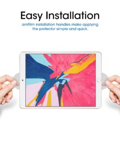 amFilm Glass Screen Protector for iPad Air 3, iPad Pro 10.5" (2017), Apple Pencil Compatible, Tempered Glass, 2 Pack 28 61S9o0QaigL