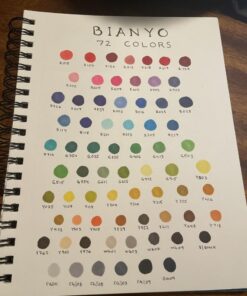 Bianyo Classic Alcohol Markers Set, Pack of 72, Dual Tip Bullet & Chisel Art Marker, Black Case with a Designable Card for Coloring, Drawing, Sketching, Outlining 72 Primary Colors, Black Bag 44 61S9tmuXNBL