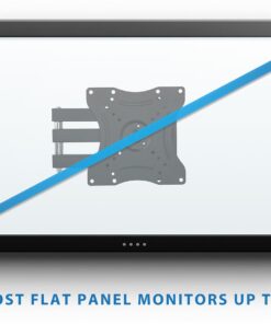 Mount-It! Full Motion TV Wall Mount With Articulating Arm | Tilt, Swivel, and Rotation Motion Mount | Flat Screen Bracket for 23-55” | VESA Compatible up to 400x400 | 66 lbs Capacity 25 61SCYvydpjL