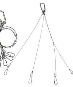 Alternative view of Bayyee Rope Hanger Hanging Basket Plant Holders for Indoor and Outdoor LED Grow Light Aquarium Lighting Tank Lamp, Stainless Steel (14'' Silver 1Pair)