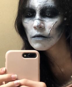 Mehron Makeup 3-D Gel | Gelatin Special Effects Makeup | Halloween FX Makeup & Scarring Gel | Fake Skin for Stage, Screen, Theater, Cosplay, and Halloween (2 oz) (Fleshtone) 2 Ounce (Pack of 1) Fleshtone 28 61SF WAVjL 2