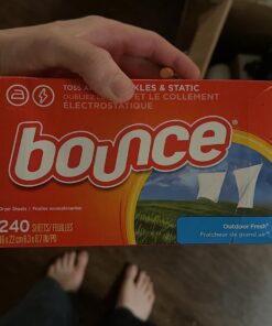 Bounce Dryer Sheets Laundry Fabric Softener, Outdoor Fresh, 240 Count Dryer Sheets, 240 count 36 61SFvqdX9L