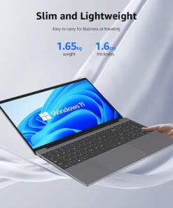ApoloSign Windows Laptop, 12GB RAM, 512GB SSD(Expandable 1T) 15.6-inch Laptop Computer, 1080P FHD Display, Intel Jasper Lake N5095, Up to 2.8GHz Slim Computer with 2.4G/5G WiFi, 2 Speakers-Gray Silver 11 61SFwYs2QgL