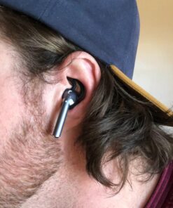 EarBuddyz 2.0 Ear Hooks and Covers Accessories Compatible with Apple AirPods 1 & 2 or EarPods Headphones/Earphones/Earbuds (3 Pairs) (Black) Black 39 61SGy9pv4PL