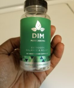 DIM Supplement Pure 200 Mg for Women or Men – Estrogen Hormone Balance Supplement for Energy, Fatigue, Stress, Menopause, Hot Flashes – Enhanced Bioavailability BioPerine – 60 Vegan Soft Capsules 29 61SHBLFCWbL