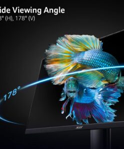 Acer KB272 EBI 27" IPS Full HD (1920 x 1080) Zero-Frame Gaming Office Monitor | AMD FreeSync Technology | Up to 100Hz Refresh | 1ms (VRB) | Low Blue Light | Tilt | HDMI & VGA Ports,Black Monitor only 27-inch IPS 100Hz 32 61SL80WJDL