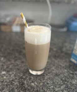 Zulay Kitchen Powerful Milk Frother Handheld Foam Maker for Lattes - Whisk Drink Mixer for Coffee, Mini Foamer for Cappuccino, Frappe, Matcha, Hot Chocolate by Milk Boss (Black) Midnight Black 38 61SLIFKOpeL