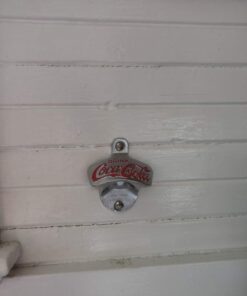 TableCraft Coca-Cola Wall Mount Bottle Opener Small 23 61SLVr wJVL