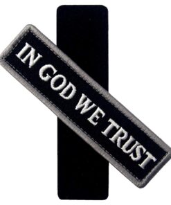 EmbTao in GOD We Trust Embroidered Tactical Morale Fastener Hook&Loop Patch - Black & White 16 61SMk7eBQbL 1