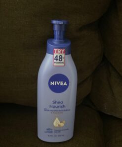 NIVEA Shea Nourish Body Lotion, Dry Skin Lotion with Shea Butter, 16.9 Fl Oz Pump Bottle 16.9 Fl Oz (Pack of 1) 39 61SN9mwYfBL