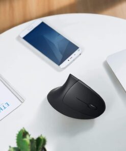 Anker 2.4G Wireless Vertical Ergonomic Optical Mouse, 800 / 1200 /1600 DPI, 5 Buttons for Laptop, Desktop, PC, Macbook - Black 35 61SPgyltAGL