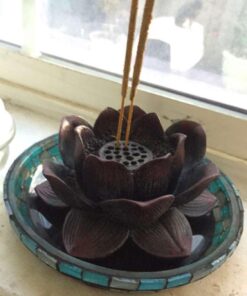 Eastern Enlightenment Lotus Flower Meditation Incense Burner, Zen Buddhist Home Décor 32 61SRaEqrahL