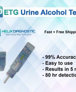 ETG Urine Alcohol Test - at Home Alcohol Urine Dip Detects 80 hrs (10Pack) HD ETG Test Kit 10 10 61STB667DvL