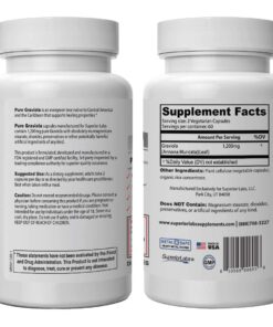 Superior Labs – Pure Natural Graviola NonGMO – 1,200mg, 120 Vegetable Caps– Natural Dietary Soursop Supplement – Healthy Skin & Helps Promotes Cell Growth – Respiratory System - Balanced Mood 20 61STj427hL