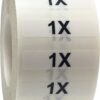 1X Clothing Labels Size Strip Stickers for Retail Apparel 1.25 x 5 Inch 125 Adhesive Stickers 1x 42 61SUni6i7yL